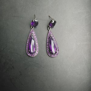 Beautiful purple earrings